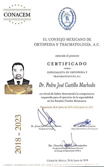 Dr Pedro Jose Castillo Machado award
