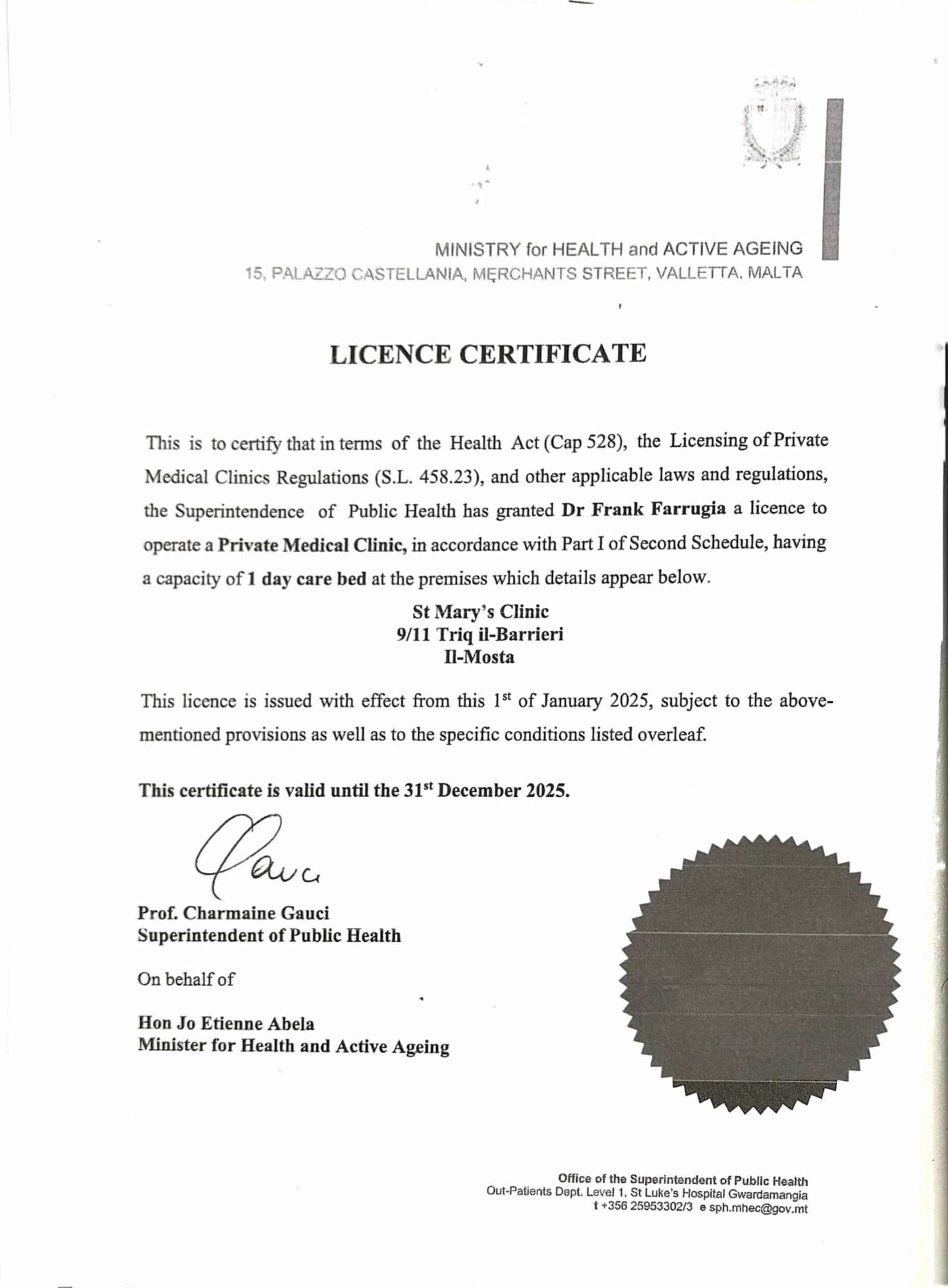 St. Marys Clinic - Stem Cell Therapy in Malta