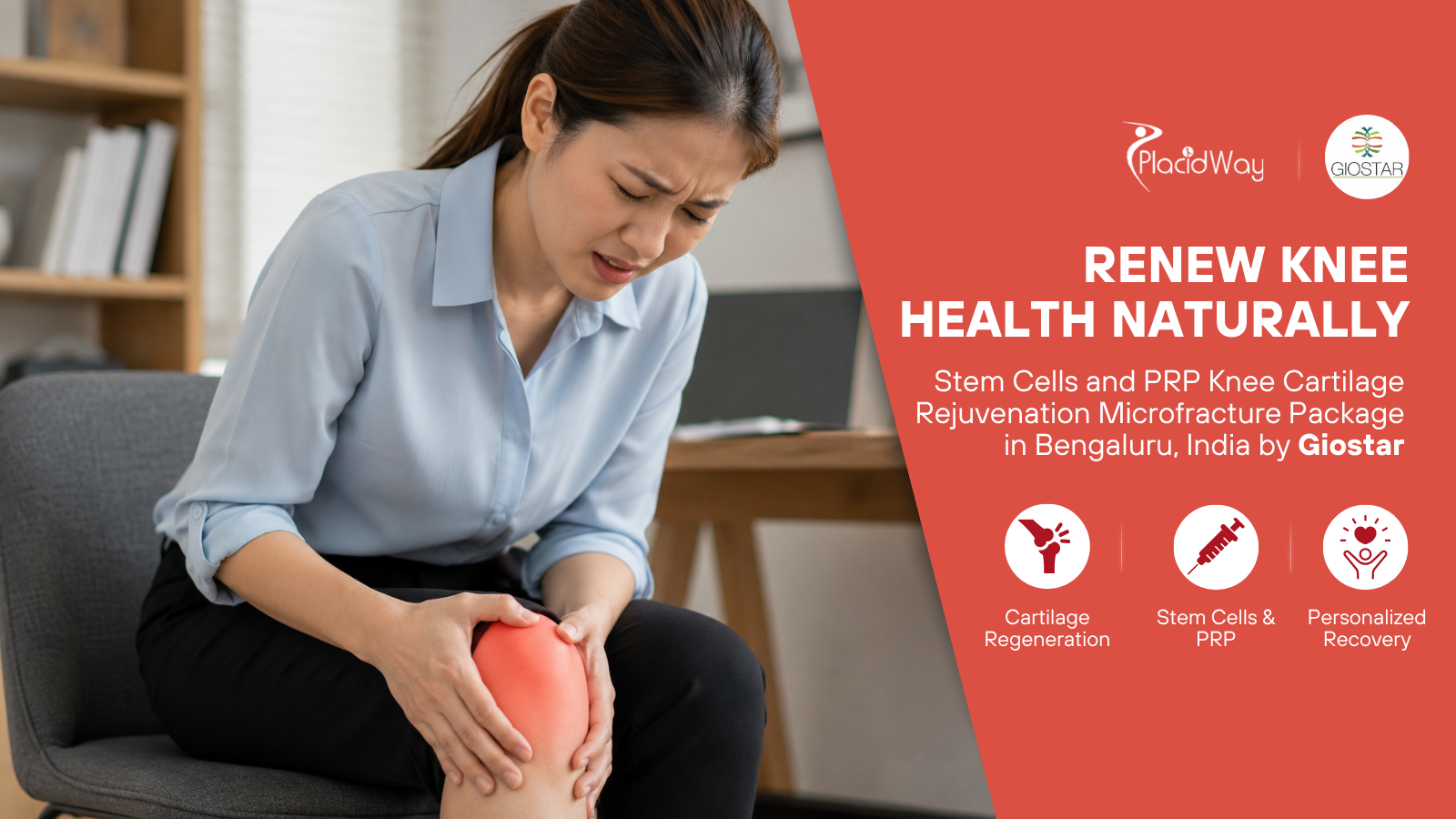 Stem Cells and PRP Knee Cartilage Rejuvenation Microfracture Package in Bengaluru, India by Giostar